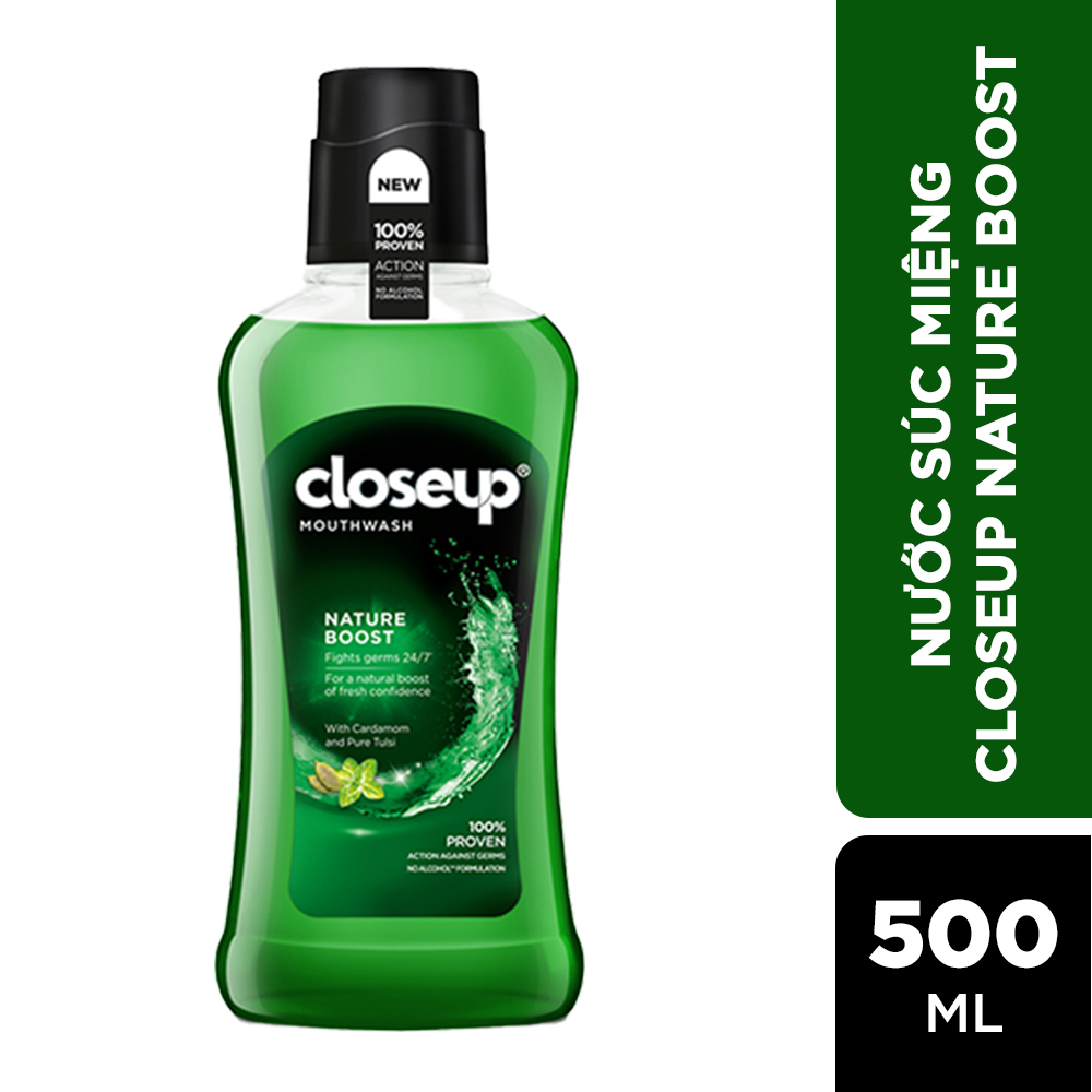 Nước súc miệng CloseUp Nature Boost 500ml