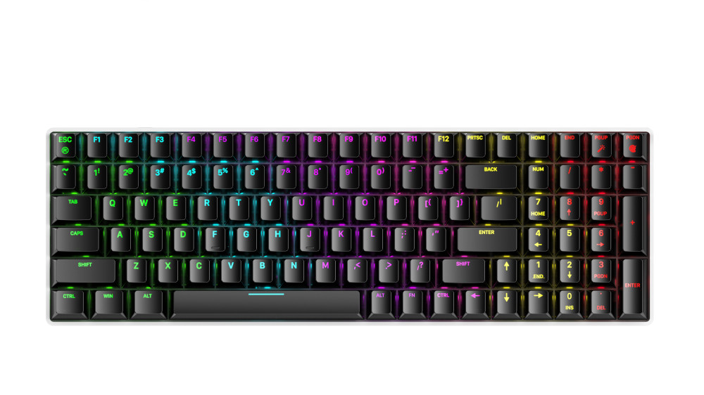 Bàn phím cơ Gaming DAREU EK8100 100KEY (RGB, Blue/ Brown/ Red D switch) - Hàng chính hãng