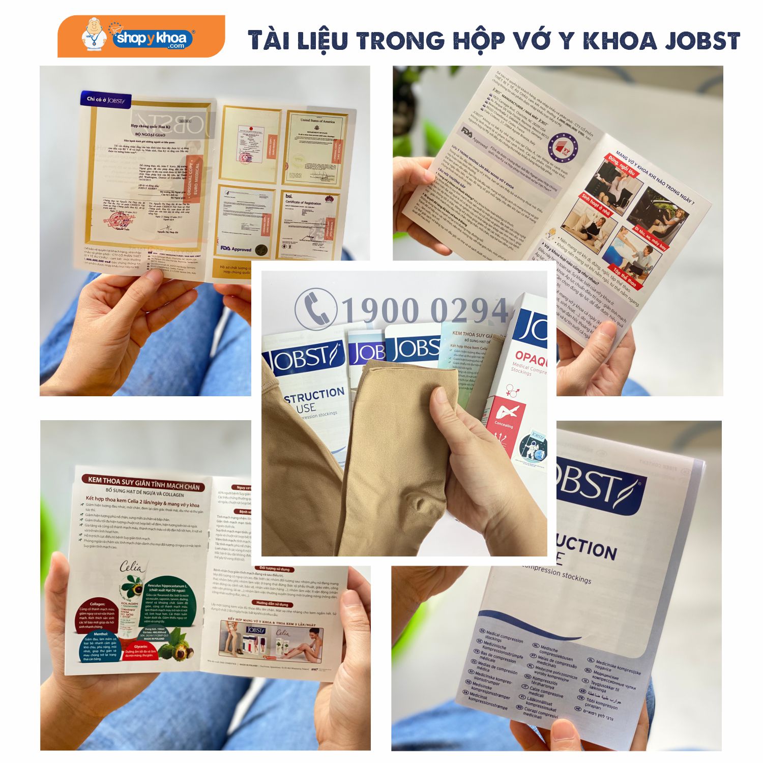 Combo 2 đôi Vớ y khoa gối JOBST Opaque - Mỏng, màu da, hở ngón, 20 - 30mmHg, giãn tĩnh mạch chân (tất y khoa)