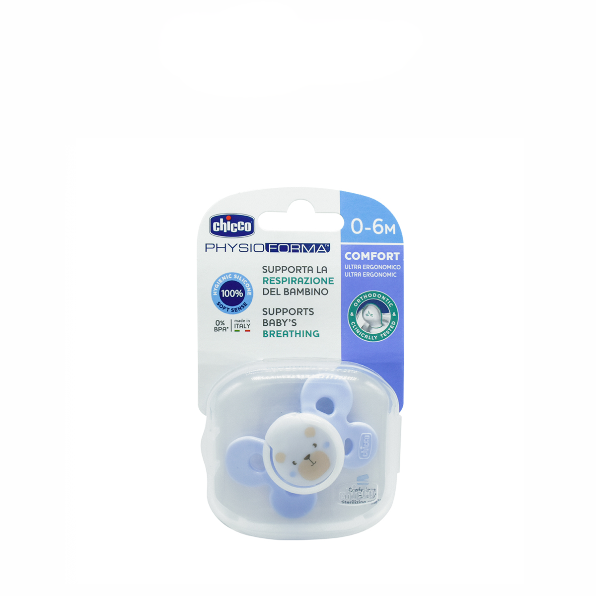 Ty ngậm silicone Chicco Physio Comfort cho bé