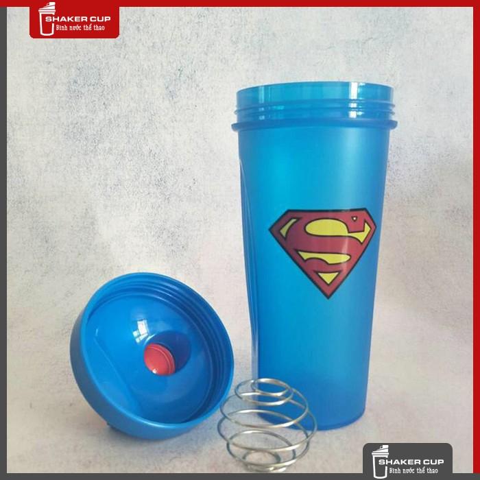 Bình nước bình lắc thể thao Super Hero Shake Bottle