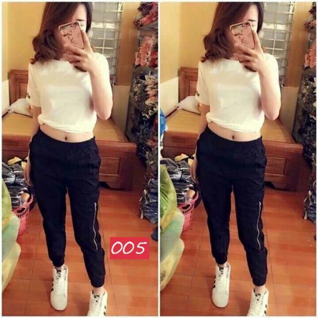 Quần jogger kaki form nam nữ đều mặc được