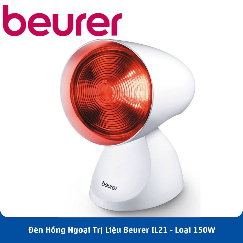 Đèn hồng ngoại trị liệu Beurer IL21 - 150W Giúp giảm đau nhức xương khớp, đau thần kinh