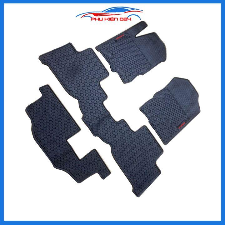 Thảm lót sàn ô tô cao su 3D Ford Everest 2022-2023-2024 mẫu chuẩn 3 hàng ghế không mùi, chống trơn trượt, mài mòn tốt