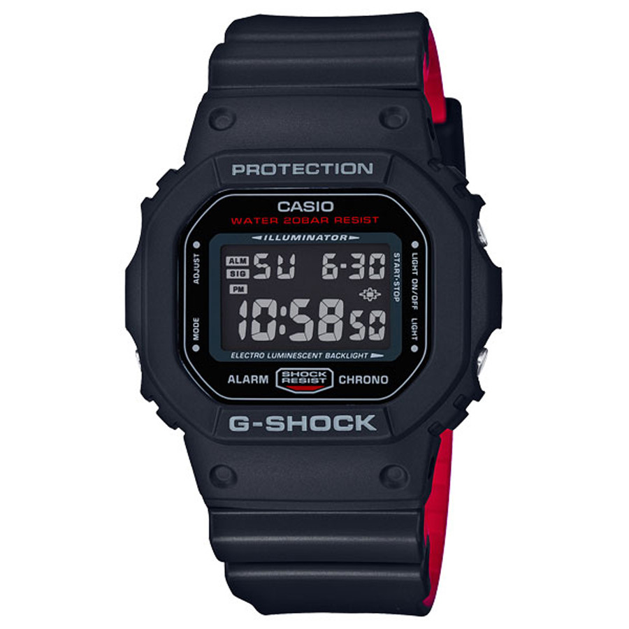 Đồng hồ nam dây nhựa Casio G-Shock chính hãng DW-5600HR-1DR