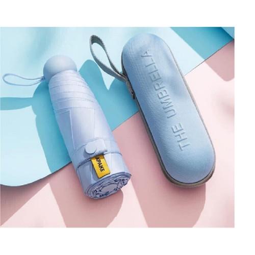 Ô Dù Che Nắng Mưa Mini Gấp Gọn Hình Viên Thuốc Siêu Xinh
