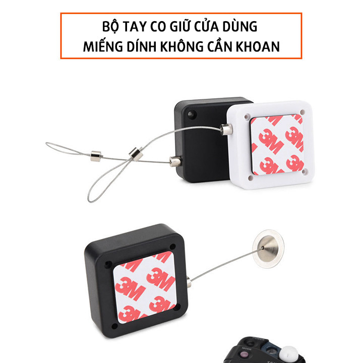 TAY CO GIỮ CỬA DÙNG MIẾNG DÍNH KHÔNG CẦN KHOAN, NHỎ GỌN TIỆN DỤNG – MH2011