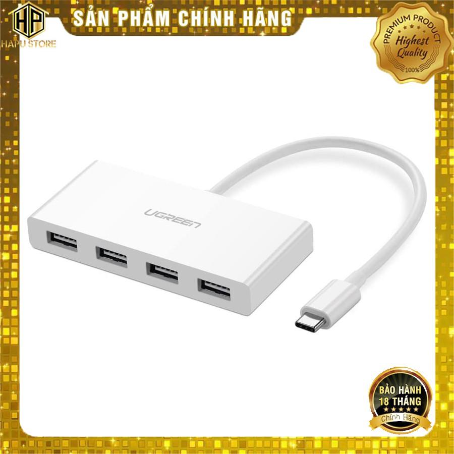 Cáp USB Type C to USB 3.0 chia 4 cổng Ugreen 40379 chính hãng - Hàng Chính Hãng