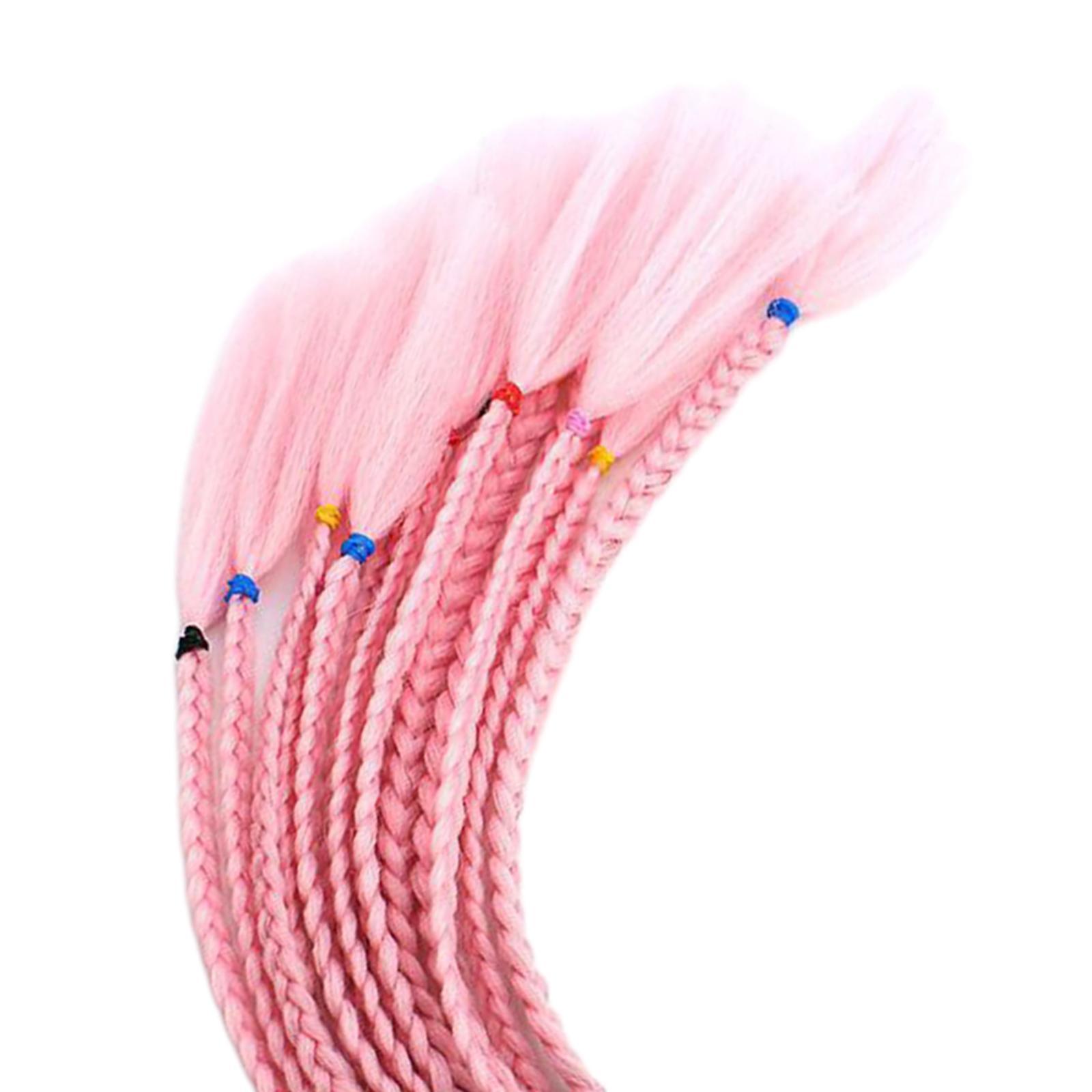 2 Pieces 55cm Hair Helmet Ponytail Gradient Ponytail for Motorcycle