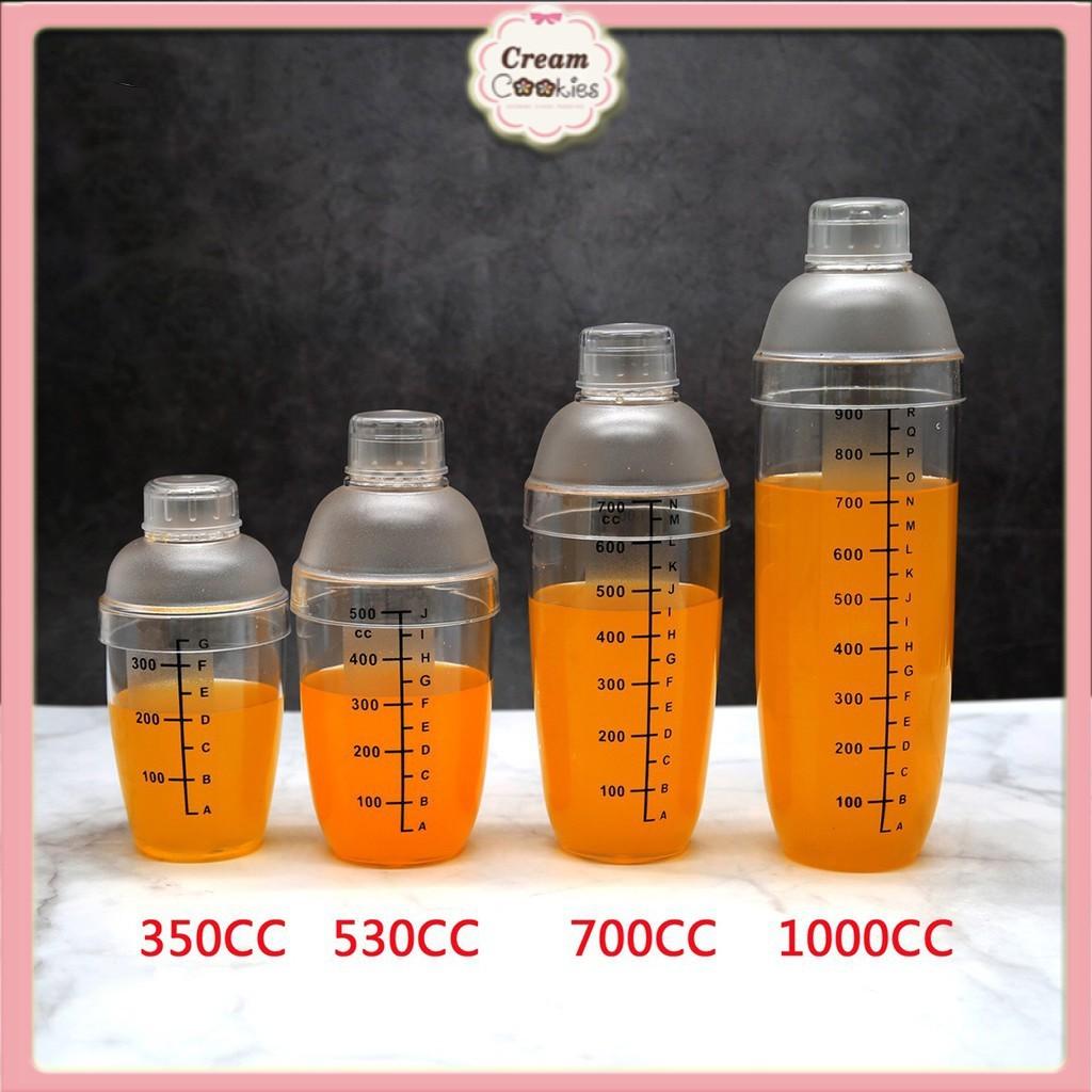 Bình Lắc Pha Chế Bình Lắc Nhựa 350ml 500ml 700ml 1000ml