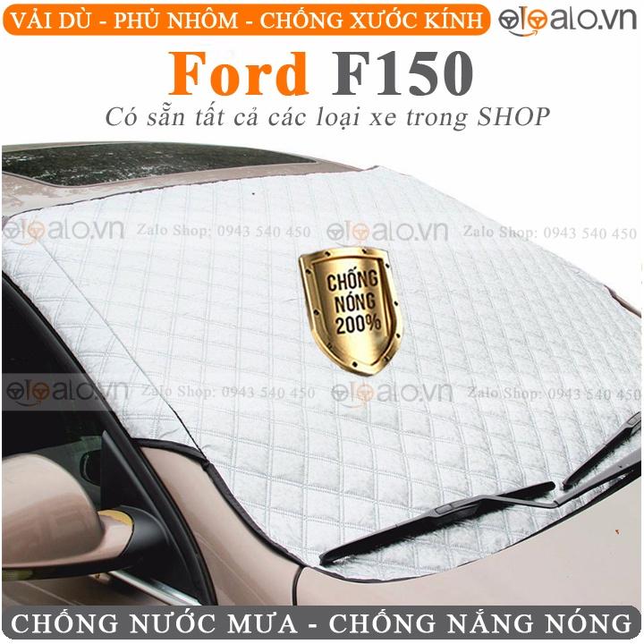 Tấm che nắng kính lái ô tô Ford F150 3 lớp Cao Cấp chắn nắng cản nhiệt bảo vệ chổi gạt mưa thảm taplo