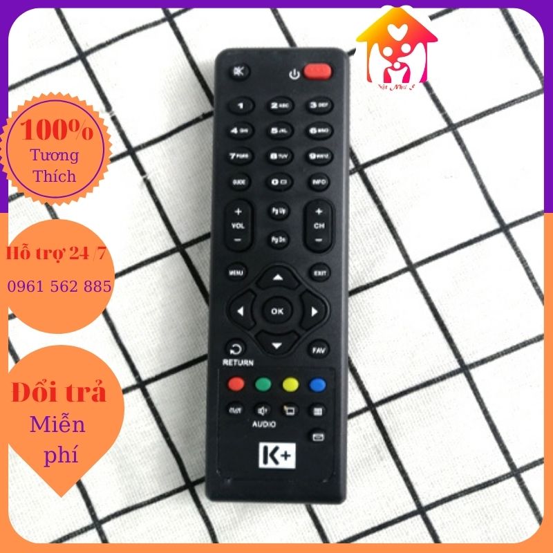 Điều Khiển Đầu Thu Truyền Hình K+ SD-Remote Đầu Thu Truyền Hình K+SD