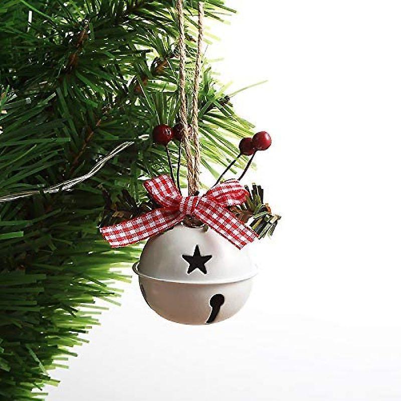 6 máy tính kim loại Bells Cây đồ trang trí đồ trang trí đồ trang trí cây thông Giáng sinh Chuông Giáng sinh