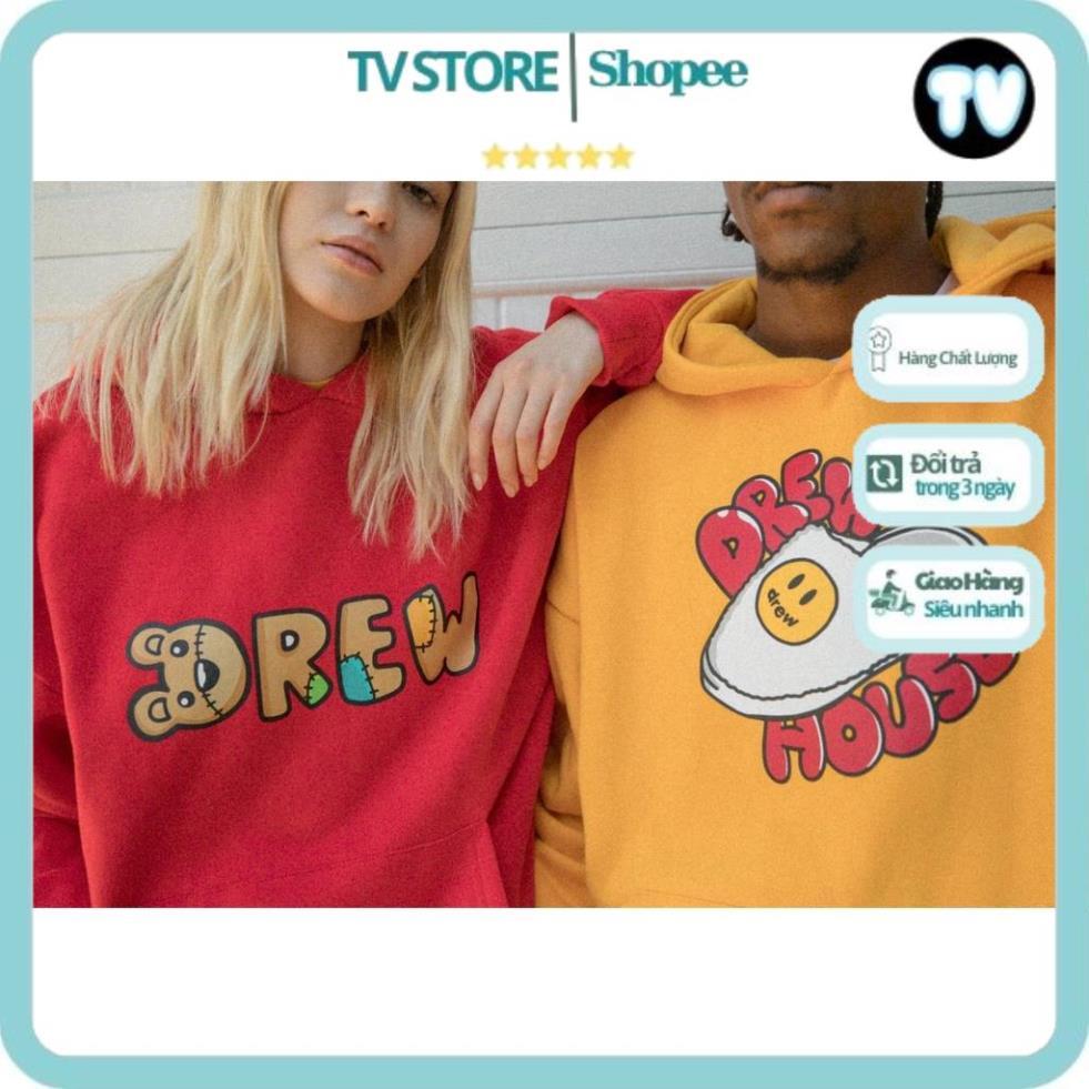 Hoodie Nam Nữ TVSTORE Áo nỉ hoodie Drew bear , áo nỉ mũ dáng rộng Dày Ấm street style , Dày Ấm Nhiều Màu