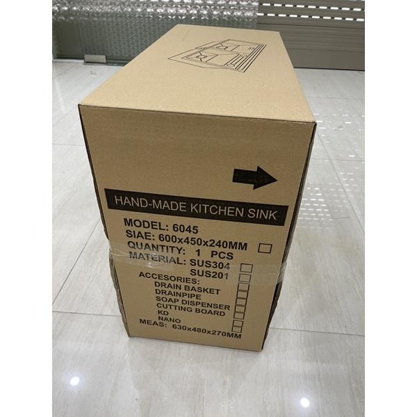 Chậu Rửa Bát 1 Hố INOX 304 -Chi Tiết Lắp Đặt Chậu Rửa Chén Như Hình