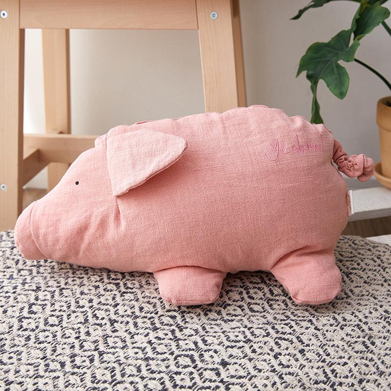Vải Lanh Cotton Ngủ Gối Hình Thú Nhồi Bông Mềm Sang Trọng Gối Sofa Chăn Ga Gối Trang Trí Hoạt Hình Plushs Đồ Chơi Cho Trẻ Em Bé Món Quà Sinh Nhật