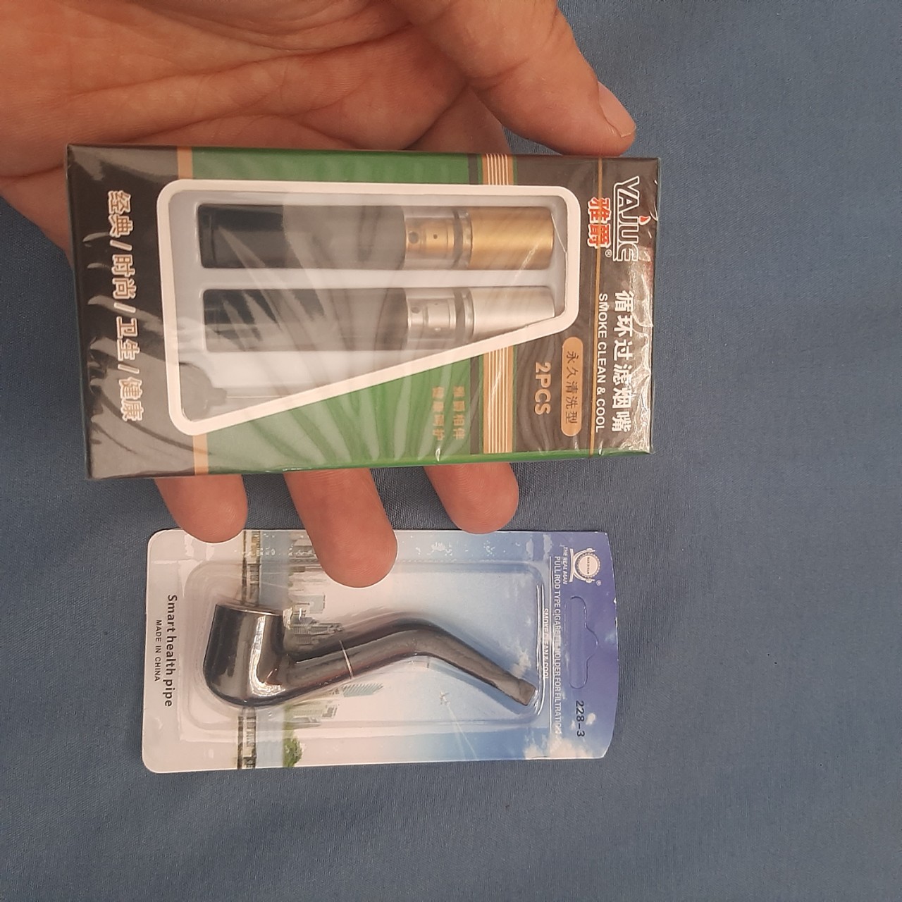 Bộ 3 tẩu thuốc nhựa dẻo gắn điếu bảo vệ sức khỏe, Shop Thành Nhi CB001