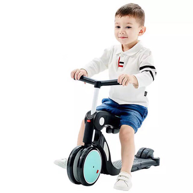 Xe Scooter Trẻ Em Đa Năng 5 Trong 1 DGN5-2 Kết Hợp Xe Đạp 3 Bánh Và Xe Chòi Chân Cho Bé 1-6 Tuổi