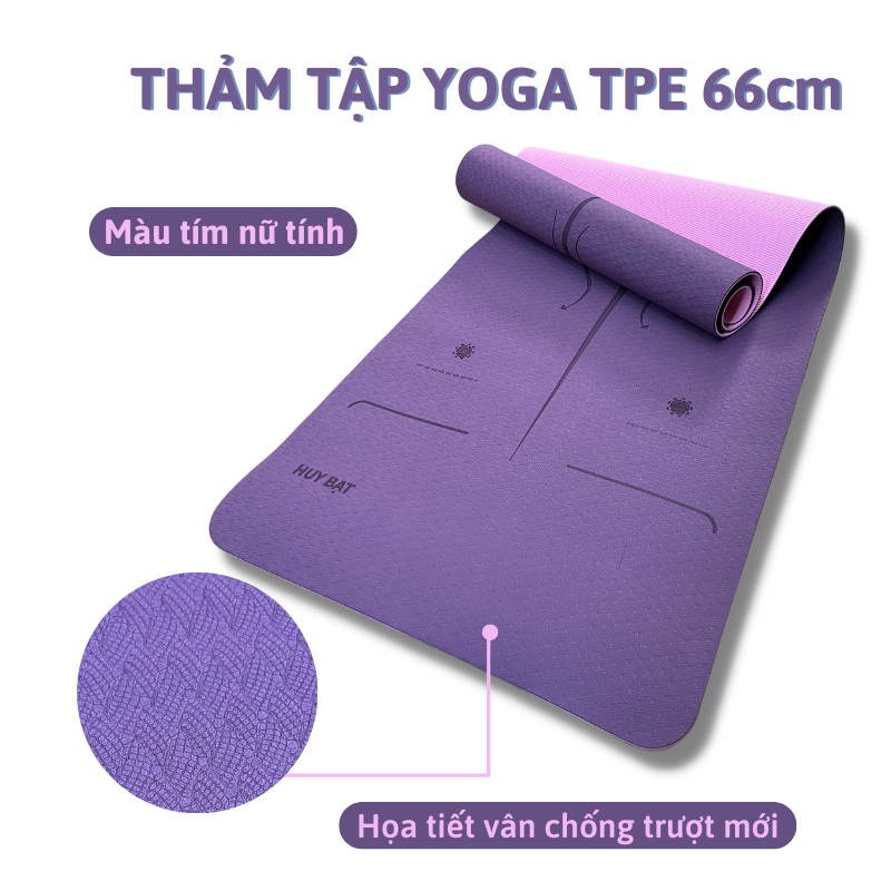 THẢM TẬP YOGA, GYM 2 LỚP + TÚI ĐỰNG THẢM TẬP YOGA - GIAO MÀU NGẪU NHIÊN.