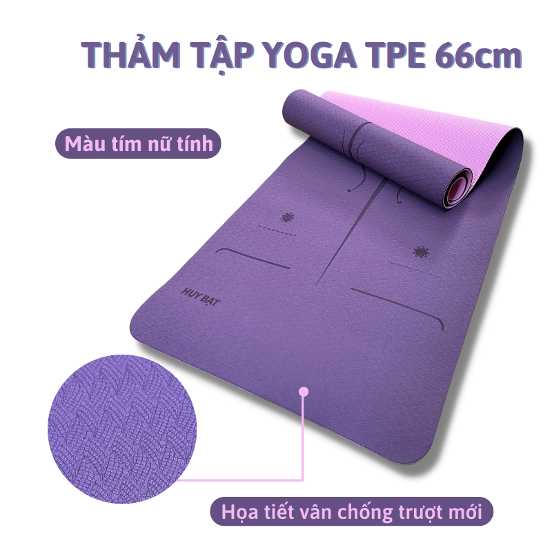 THẢM TẬP YOGA, GYM 2 LỚP + TÚI ĐỰNG THẢM TẬP YOGA - GIAO MÀU NGẪU NHIÊN