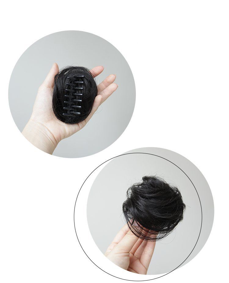 Kẹp tóc giả xoăn, búi tóc tròn tiện lợi sang chảnh Hàn Quốc TG22