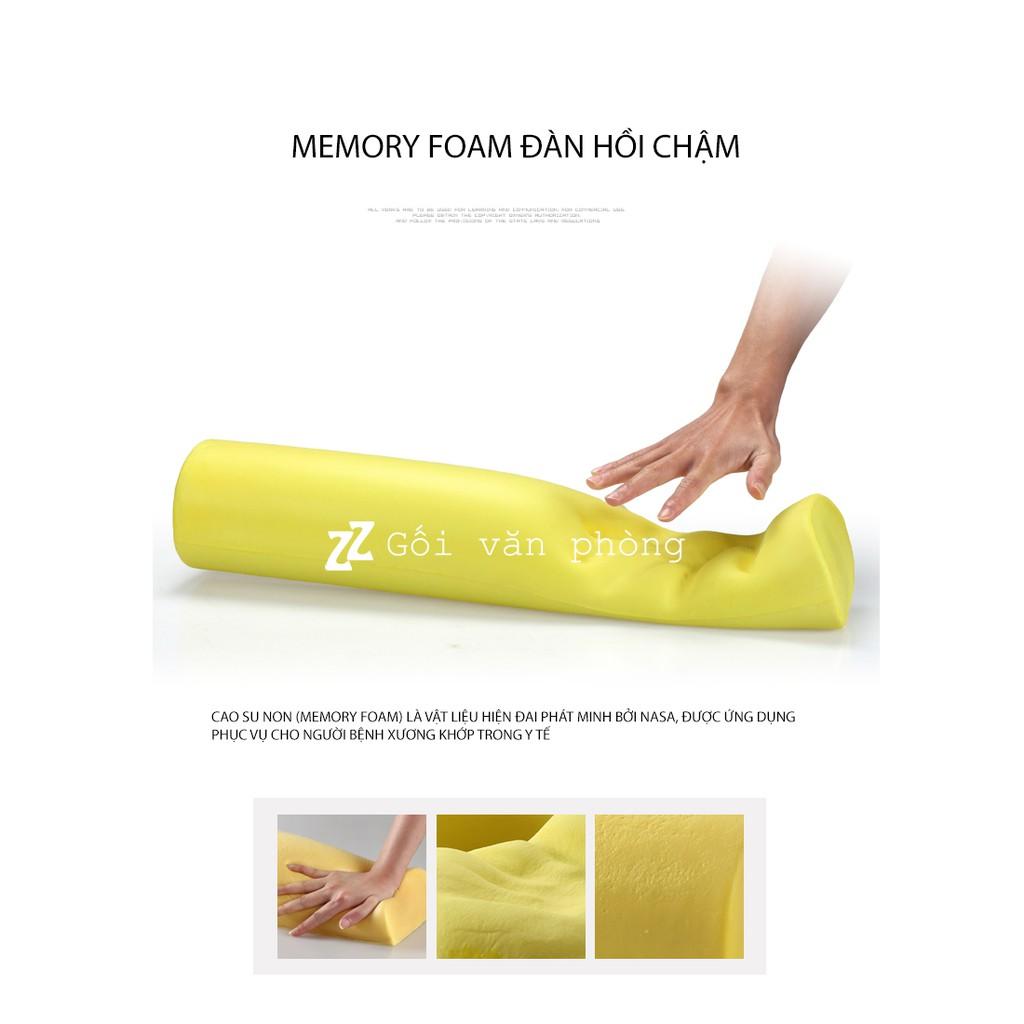 Gối kê cổ thanh dài hình tròn hỗ trợ vai gáy GLN-05