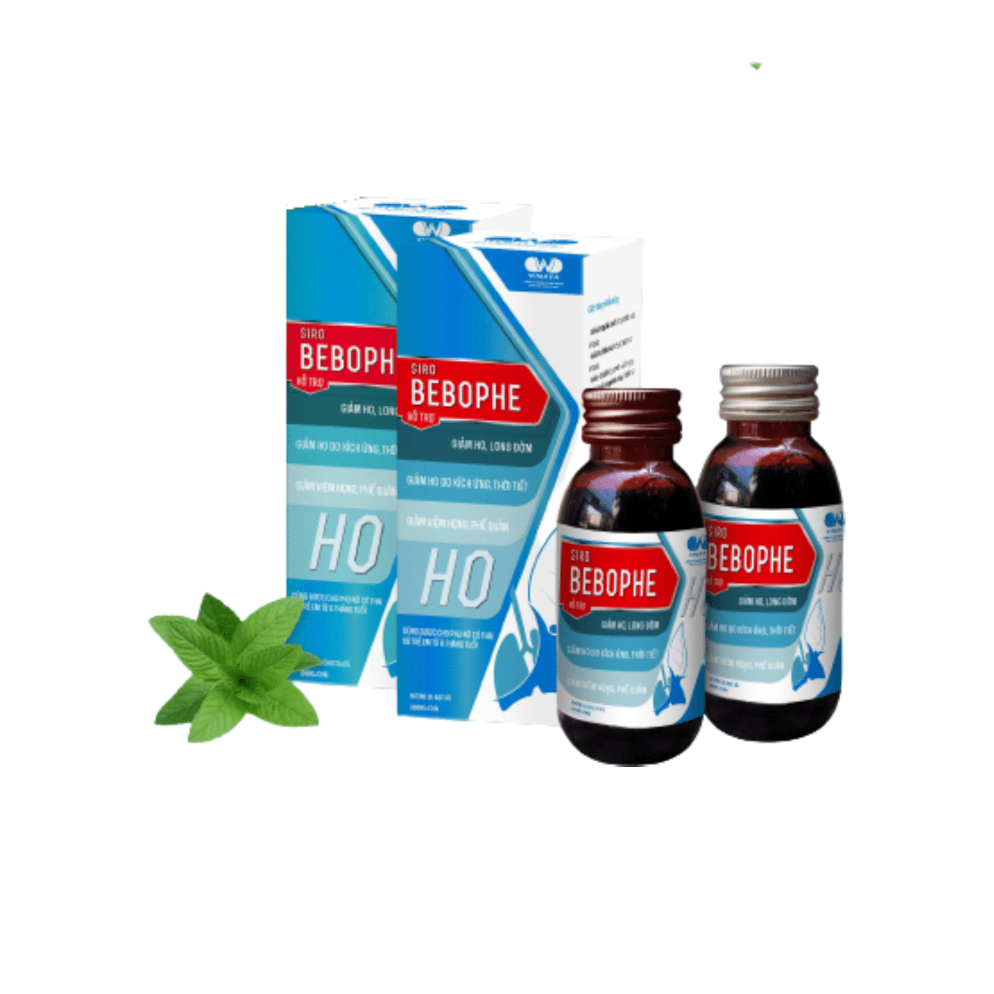 Siro ho Cao Lá Thường Xuân BEBOPHE Chai 100 ml- vinafa - VNFBEBOPHOI - Giải pháp chuyên biệt cho người bị ho, viêm họng -