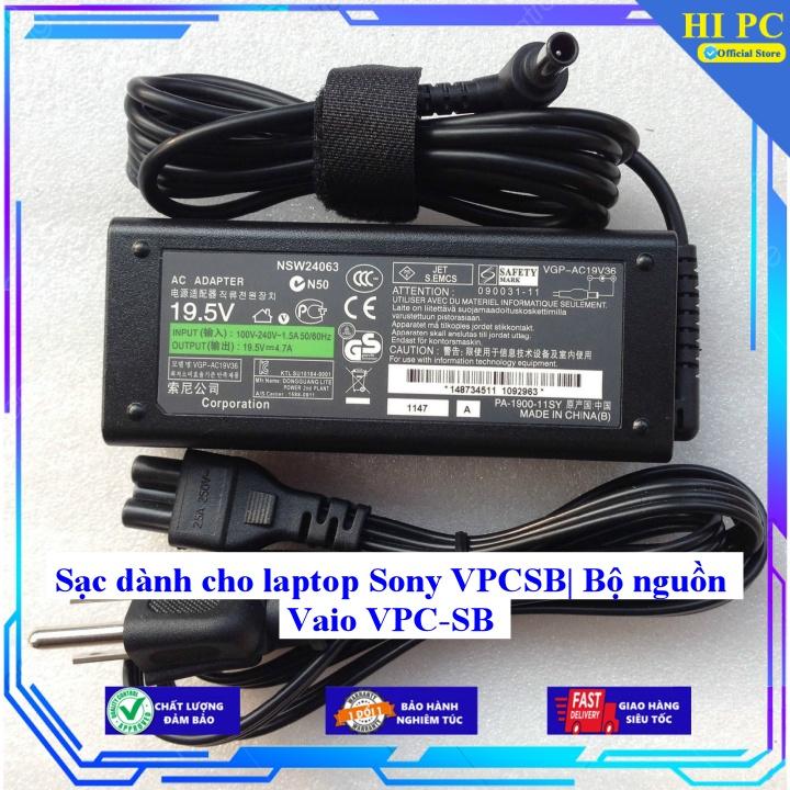 Sạc dành cho laptop Sony VPCSB| Bộ nguồn Vaio VPC-SB - Kèm Dây nguồn - Hàng Nhập Khẩu