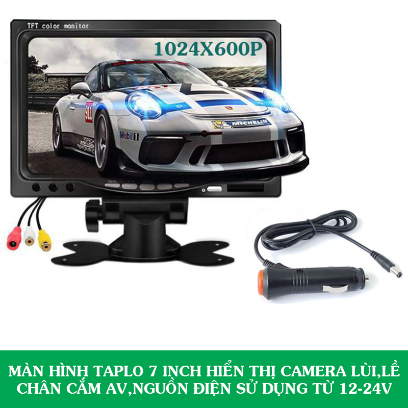 Màn Hình Camera Lùi,Lề 7 Inch Độ Phân Giải 1024X600P