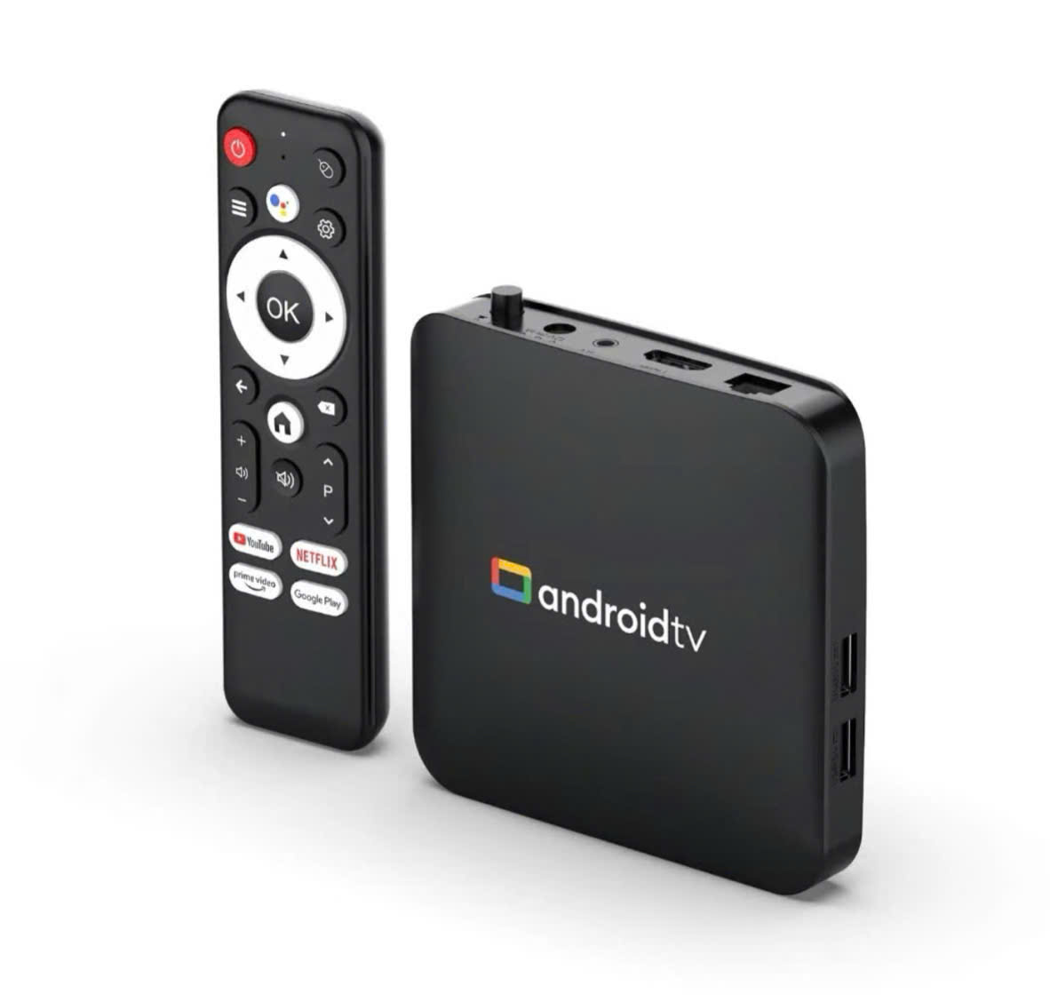 Android Tivi Box - Ram 2G - Android TV 10 - Dual Wifi - Bluetooth - Netflix - Remote Tìm Kiếm Bằng Giọng Nói - Hàng Nhập Khẩu
