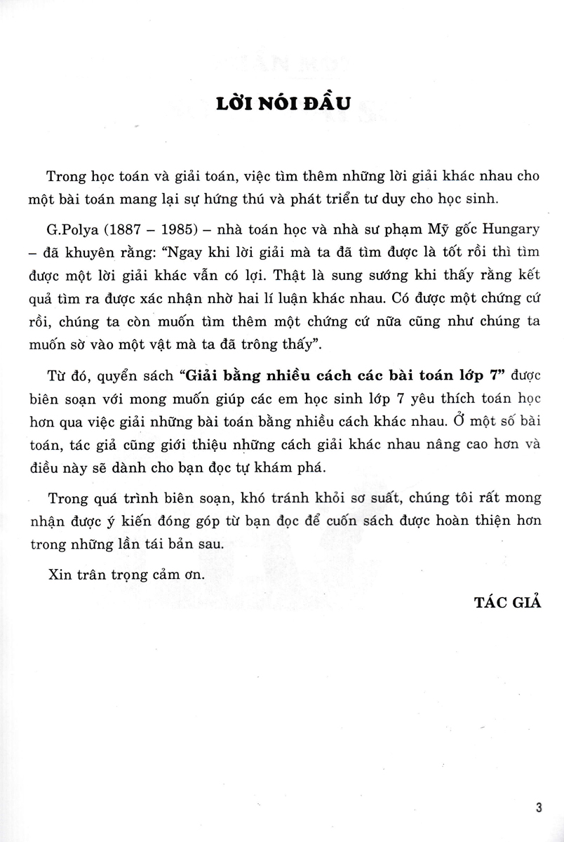 Sách tham khảo- Giải Bằng Nhiều Cách Các Bài Toán 7 (Biên Soạn Theo Chương Trình GDPT Mới)_HA