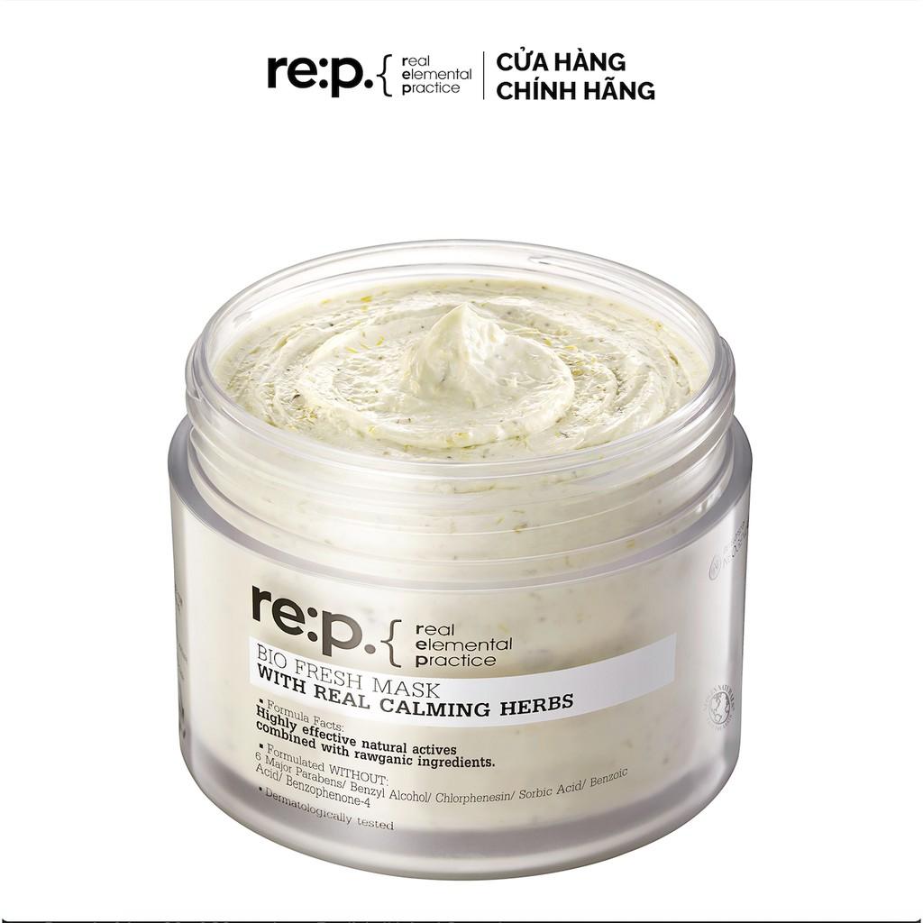 Mặt Nạ Đất Sét Hoa Cúc Giảm Viêm, Kiềm Dầu Dành Cho Da Nhạy Cảm RE:P Bio Fresh Mask With Real Calming Herbs 130g