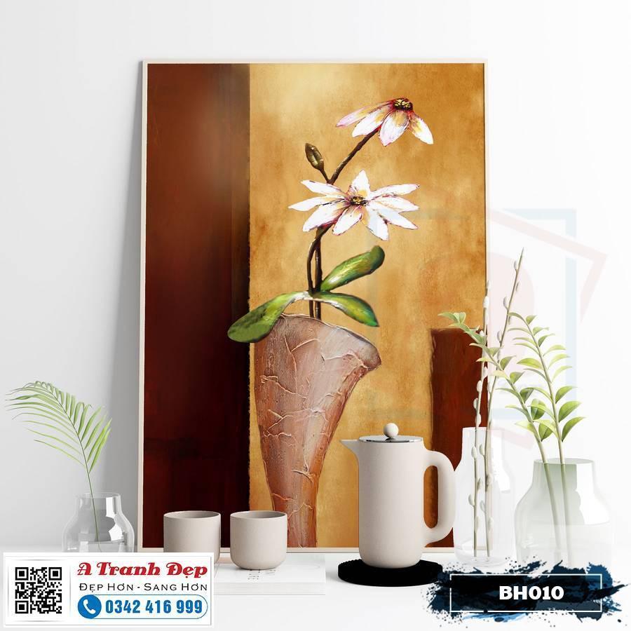 Tranh Canvas bình hoa nghệ thuật - BH010