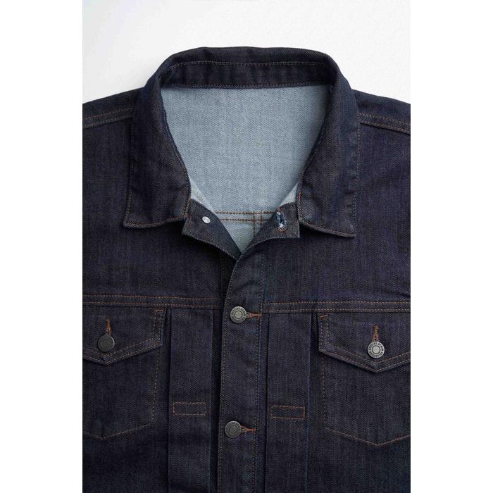 ÁO KHOÁC JEAN NAM XẾP LY TRƠN FORM REGULAR - 10F22DJA004 | LASTORE MENSWEAR