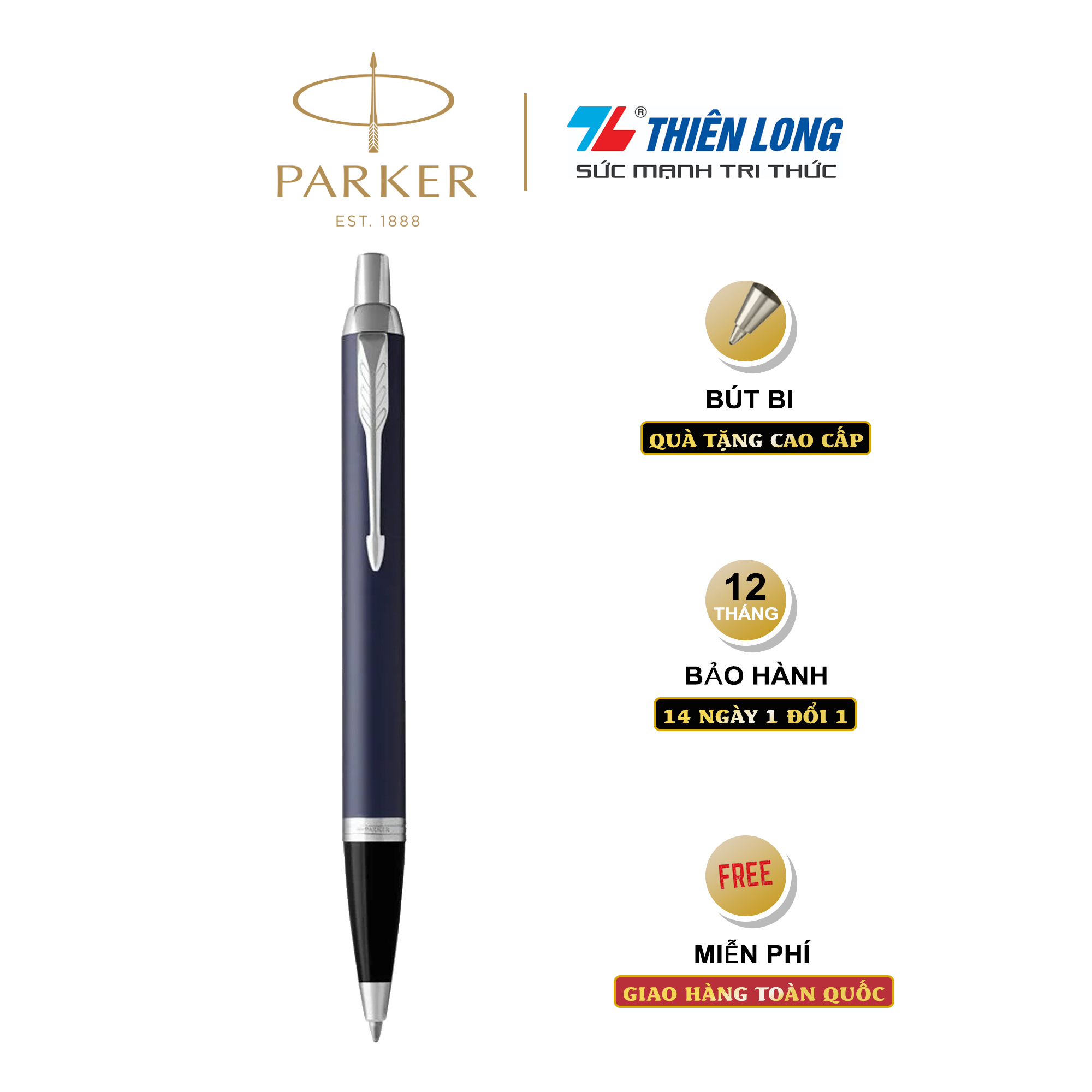 Bút bi cao cấp Parker IM Đ-Matte Blue CT TB4-1975640