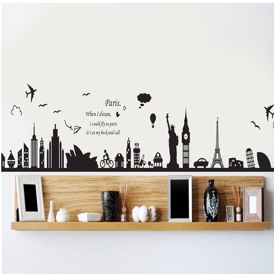 Decal dán tường giấc mơ Paris AY9214 framedecals