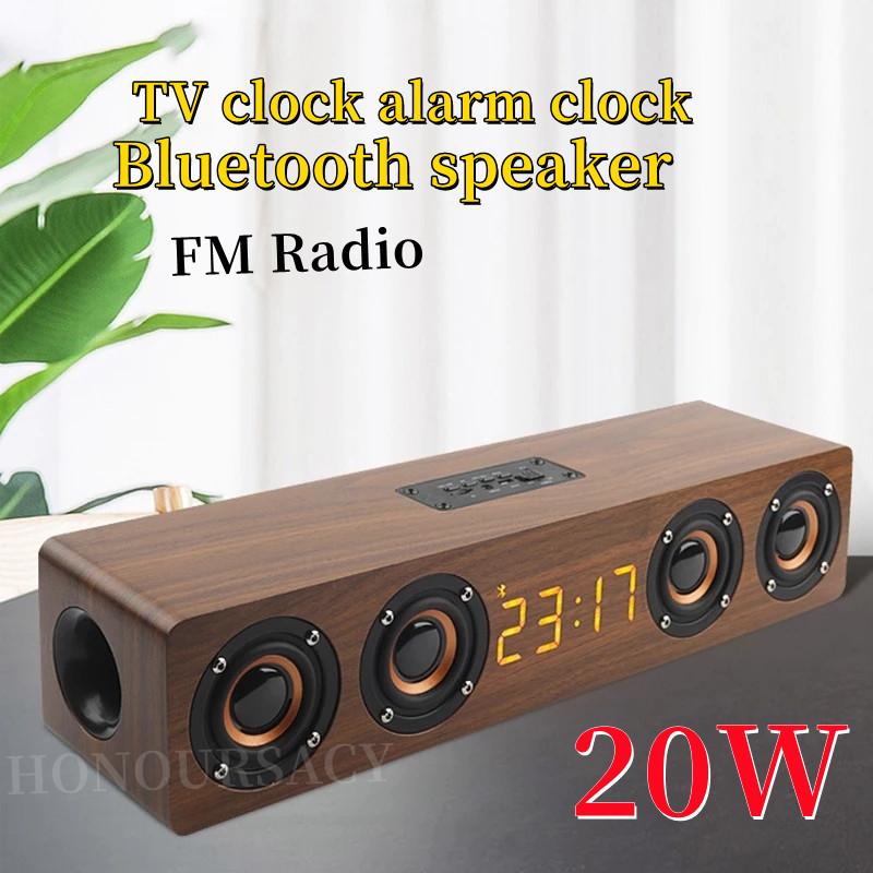 Loa Bluetooth bằng gỗ 20W 4 loa Sound Bar TV Echo Wall Hệ thống âm thanh rạp hát tại nhà Hộp âm thanh chất lượng âm thanh HIFI cho PC/TV Màu sắc: Q1 ĐEN