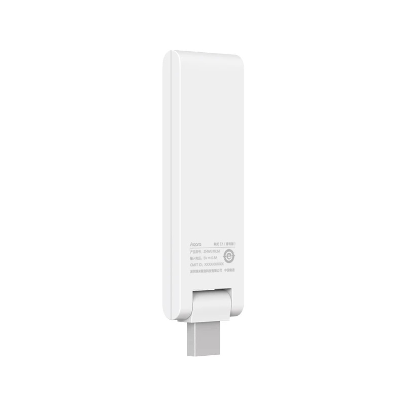 Bộ trung tâm Aqara E1 - Dạng USB nhỏ gọn, gập 105 độ, Zigbee 3.0 - Hỗ trợ Apple Homekit