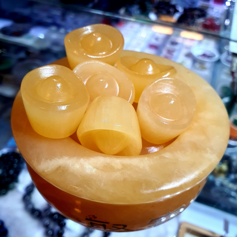 Bát Tụ Bảo Đá Ngọc Hoàng Long Thiên Nhiên Size Nhỏ - BTBCT0004