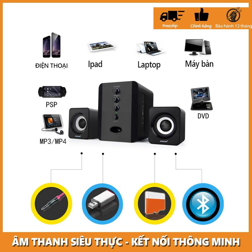 Loa USB Máy Tính, Loa Máy Vi Tính SADA D-202, Âm Thanh Siêu Trầm . Trải Nghiệm Những Âm Thanh Chất Lượng Cao và Sống Độn