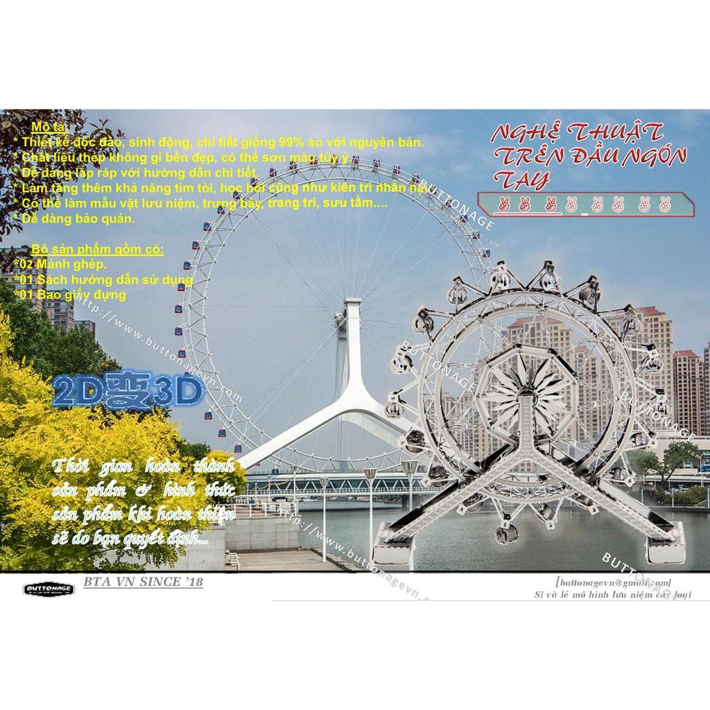 Mô Hình Lắp Ráp 3d Vòng xoay Thiên Tân Nhãn