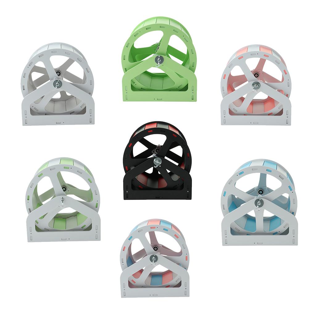 Mouse Wooden Exercise Wheel Silent Hamster Running Wheel Pet Toy Wheel Green