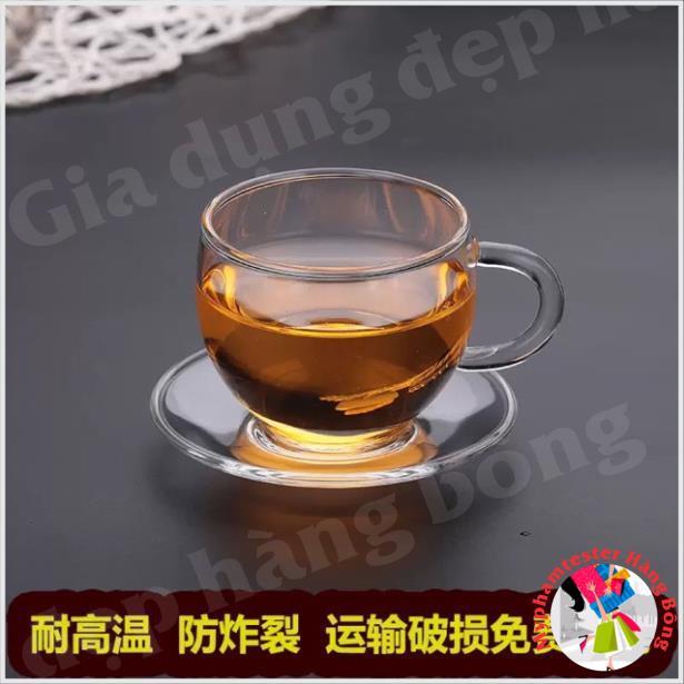 Set 6 chén đĩa thuỷ tinh