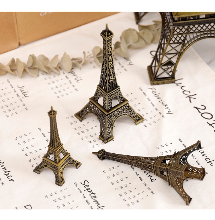 Mô hình Tháp Eiffel bằng Thép Không Gỉ cao 22 Cm