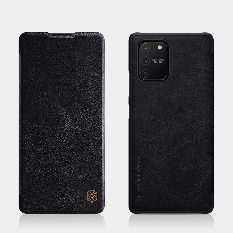 Bao da dành cho Galaxy S10 Lite Nillkin Qin - hàng chính hãng