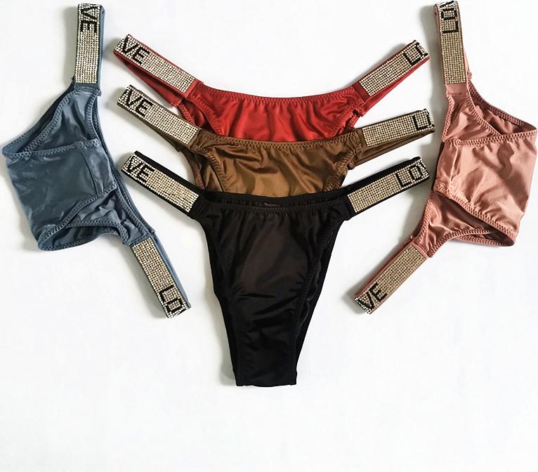 QUẦN SEXY THUN LẠNH DÂY ĐÍNH ĐÁ LOVE 1906