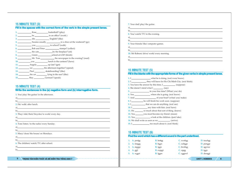 Sách - Trọng Tâm Kiến Thức Và Bài Tập Tiếng Anh Lớp 7 - Biên soạn theo chương trình SGK mới Global Sucess