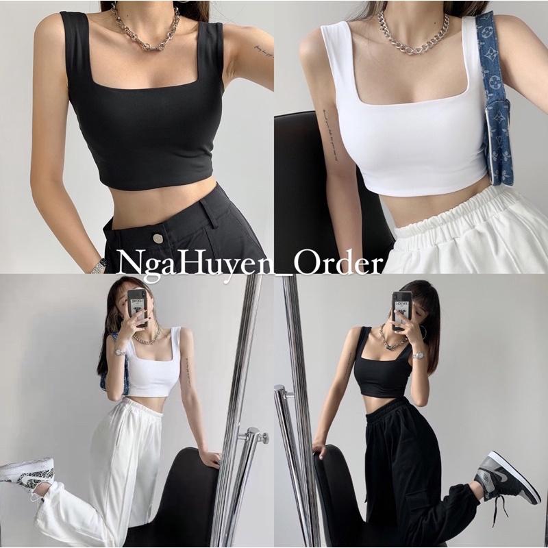 Áo croptop bản to che khuyết điểm