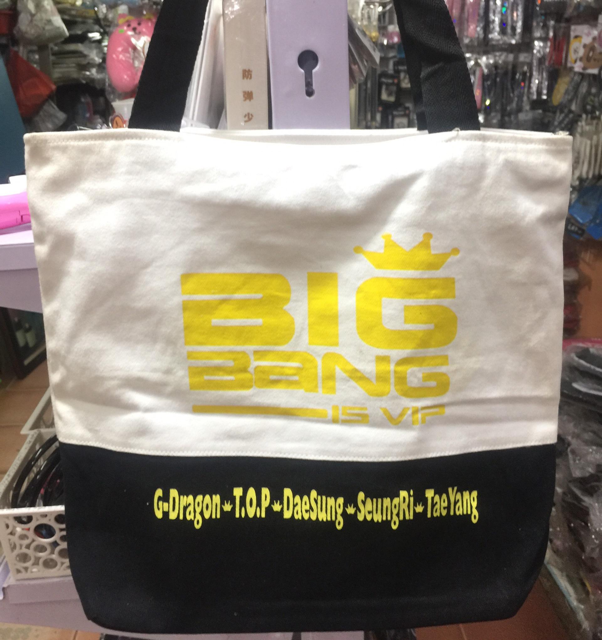 Túi đeo vai túi xách thời trang chữ BIGBANG in 2 mặt