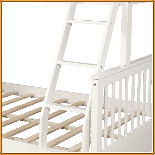 Giường 2 tầng gỗ Trên 1m, Dưới 1m4 white Nội Thất juno sofa